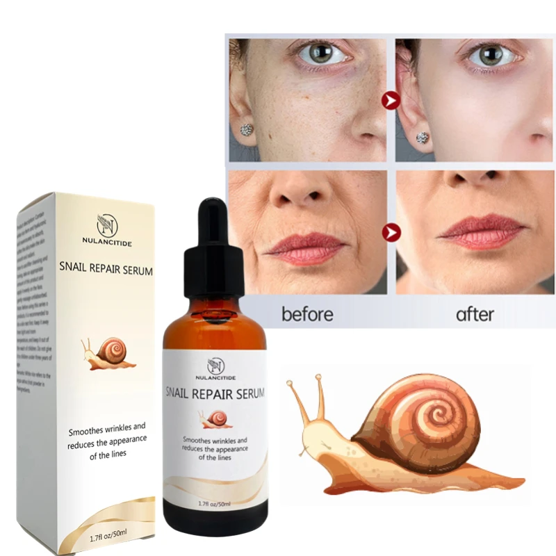 

Snail Extract Serum Face Essence Anti Wrinkle Hyaluronic Acid Anti Aging Collagen Whitening Moisturizing Face Care Freeshipping