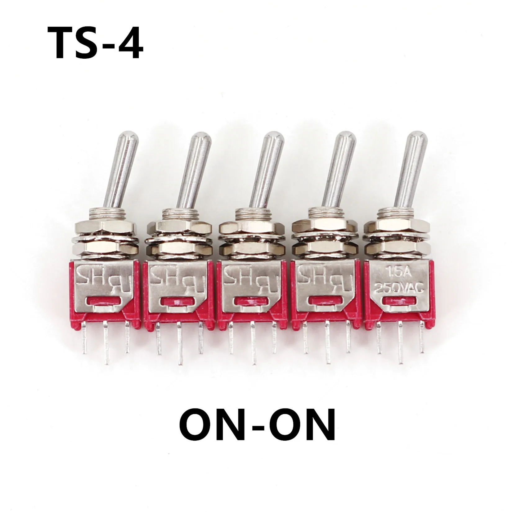 

5 шт. Salecom SH TS-4 серии 3-контактный SPDT 5 мм субминиатюрный тумблер для монтажа на панели 3A 120 В переменного тока