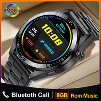 2022 new bluetooth call watch 454454 amoled 1 39 inch screen smart watch always display the time 8gb local music smartwatch men