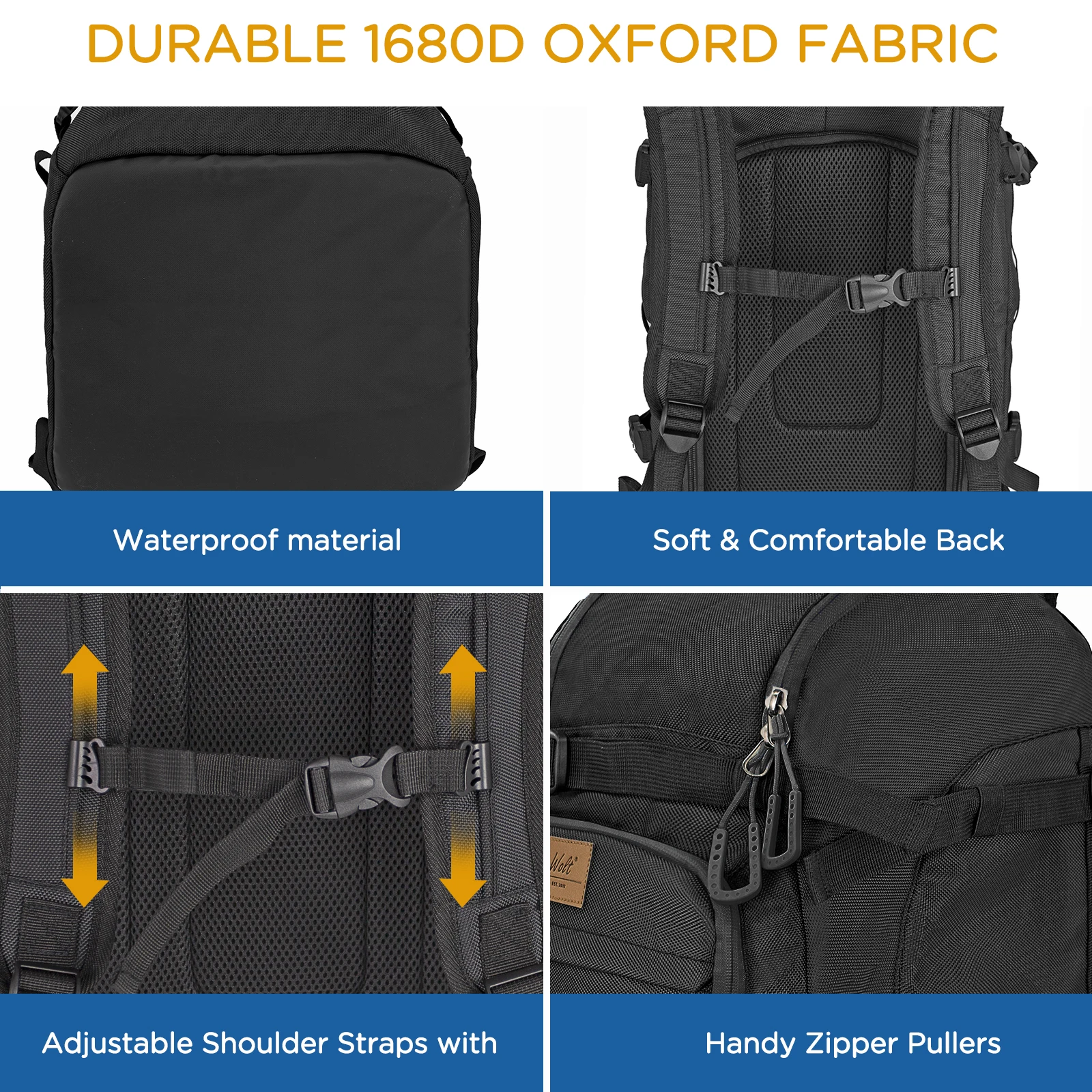 Сумка-рюкзак для лыжных ботинок WOLT — прочный дорожный рюкзак объемом 50 л лыжного