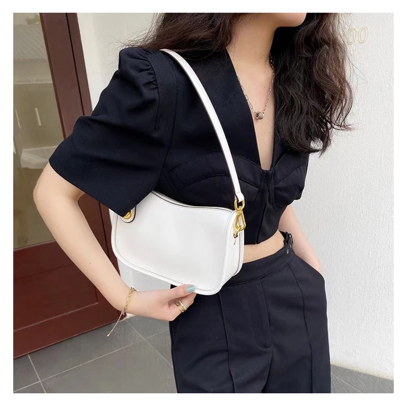 2022 Handbags Cowhide Design Single Shoulder Crossbody Lock Bag Underarm Single Shoulder Diagonal Crossbody Bags Women's bag