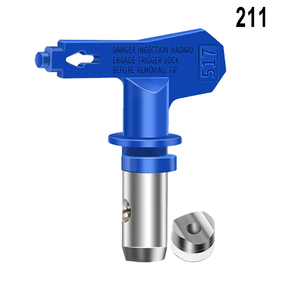 

1pc Airless Spray Tip Blue Paint Nozzle Replacement Tungsten Steel 211/313/315/415/417/515/517/523/623Gun Paint Sprayer Tool