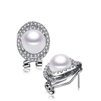 meibapj 10mm natural freshwater pearl fashion drop earrings real 925 sterling silver fine charm jewelry for women