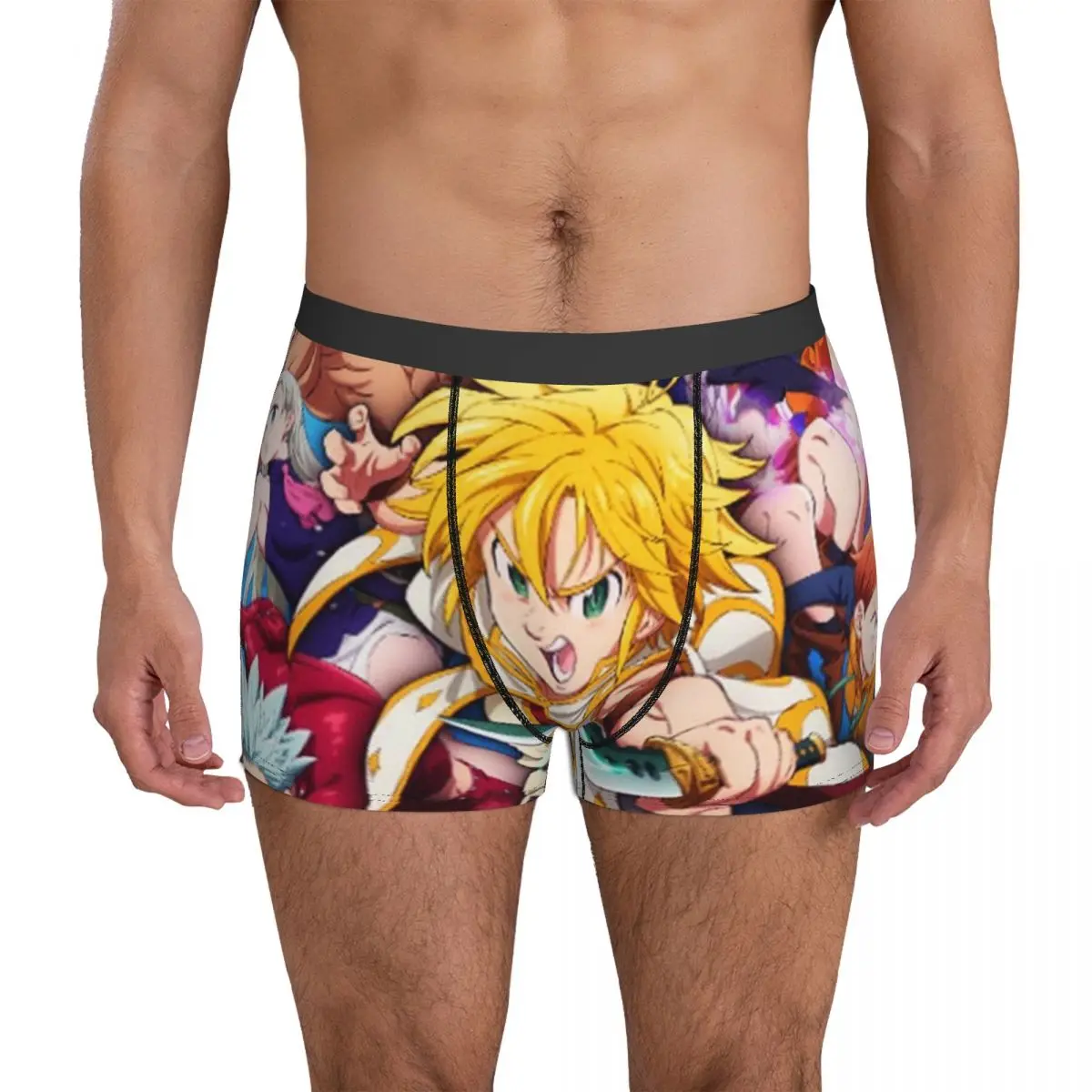 The Seven Deadly Sins Underwear Anime 3D Pouch High Quality Boxershorts Print Shorts Briefs Funny Man Panties Plus Size 2XL