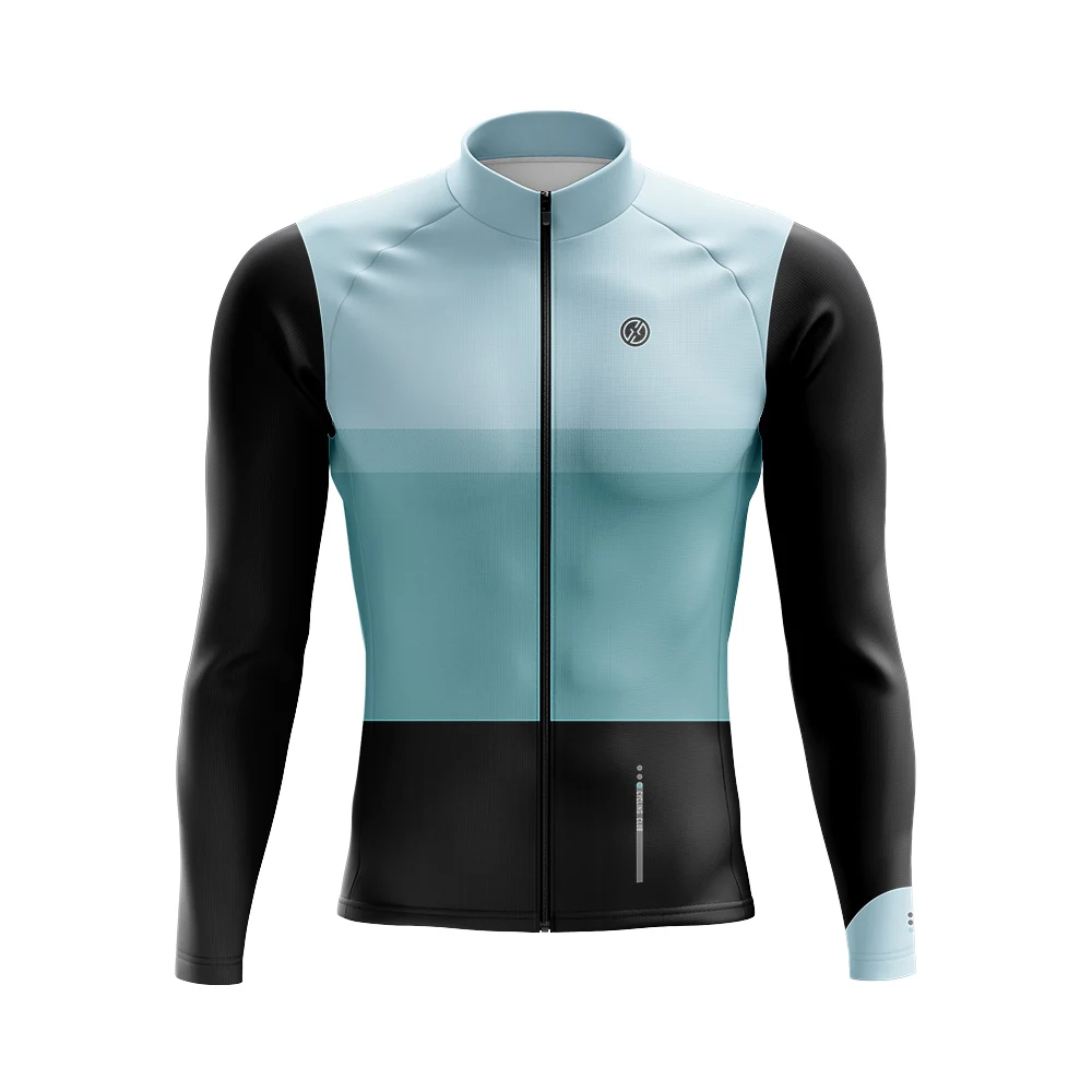 Велоспорт куртки из термофлиса для мужчин с длинным рукавом велосипедные майки