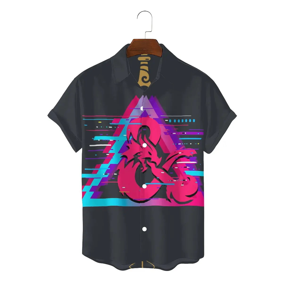 

Glitch 3D Shirt For Male DnD Game Camisetas Novelty Shirts Homme Printed Fluffy