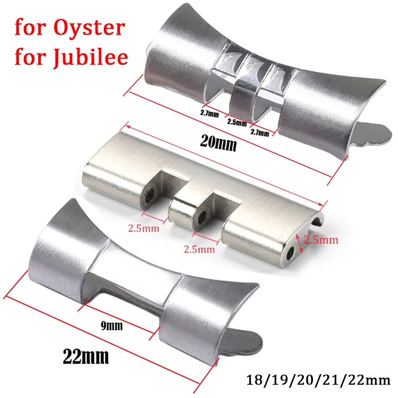 Металлические концевые соединители для ремешка из нержавеющей стали HQstrap 2 шт. 20