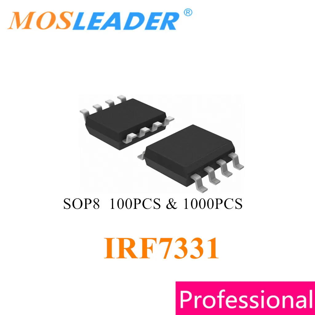 

Mosleader IRF7331 SOP8 100PCS 1000PCS IRF7331PBF IRF7331TRPBF IRF7331TR 20V 7A Dual N-Channel MOSFET Chinese