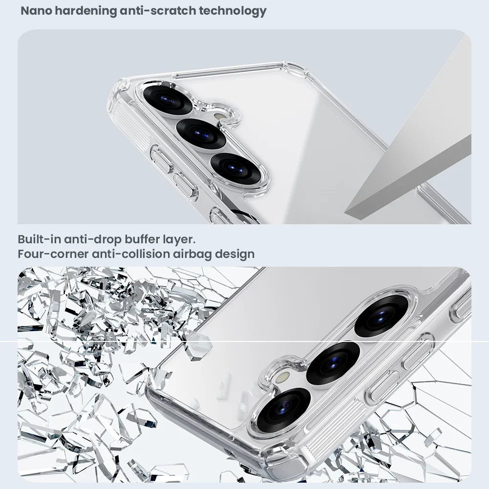 Фото Чехол NILLKIN для Samsung Galaxy S26 Ultra, Nature Pro, гибридный, из ТПУ, классический, прозрачная задняя крышка для Samsung S26/S26 Plus №5