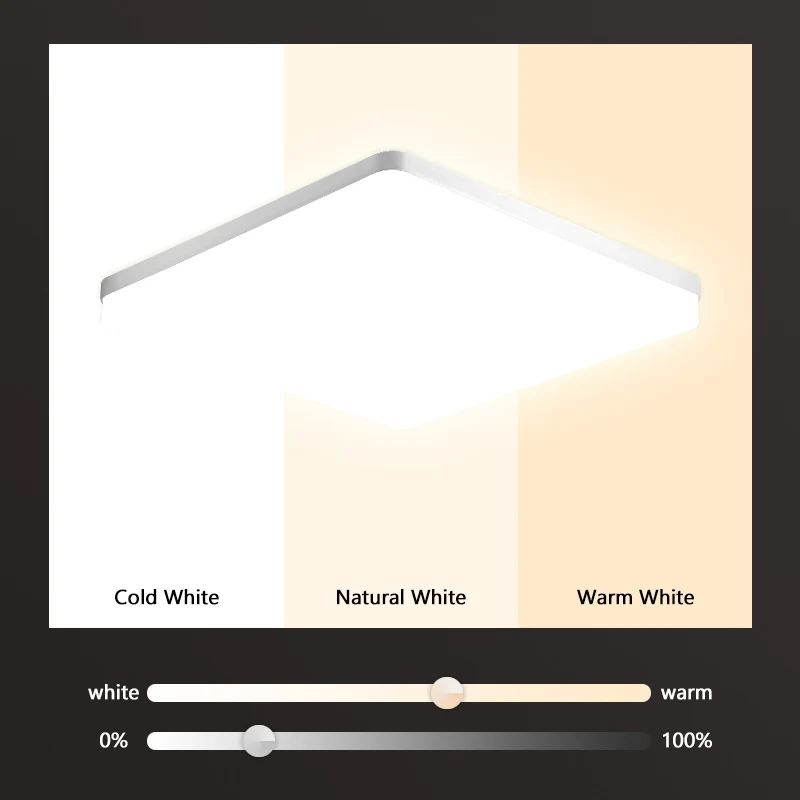 Round Square LED Ceiling lights 18W 24W 36W 48W For Bedroom Lighting Fixture Led Panel Lamps Living Room kitchen Foyer |