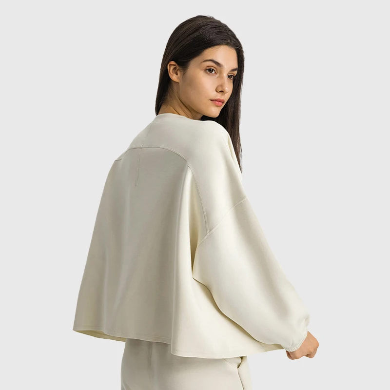 With Logo Autumn And Winter New Yoga Clothes Loose Large Size Sports Top Training Fitness Long-Sleeved Casual Women's T-Shirt