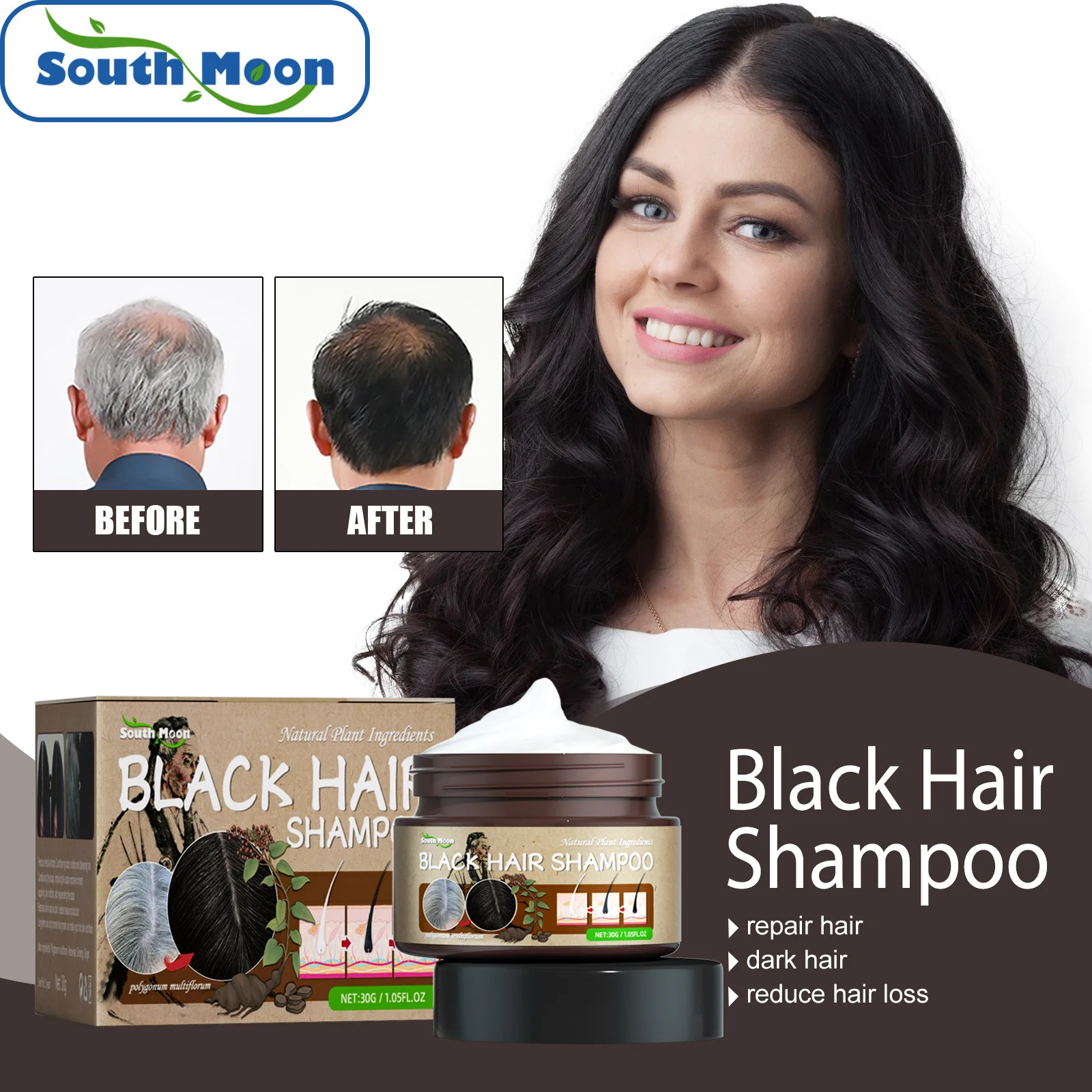 

Hair Loss Treatment Shampoo Polygonum Seurm Oil Control Anti-dandruff Clean Scalp Biotin For Hair Growth Korean Beauty Products