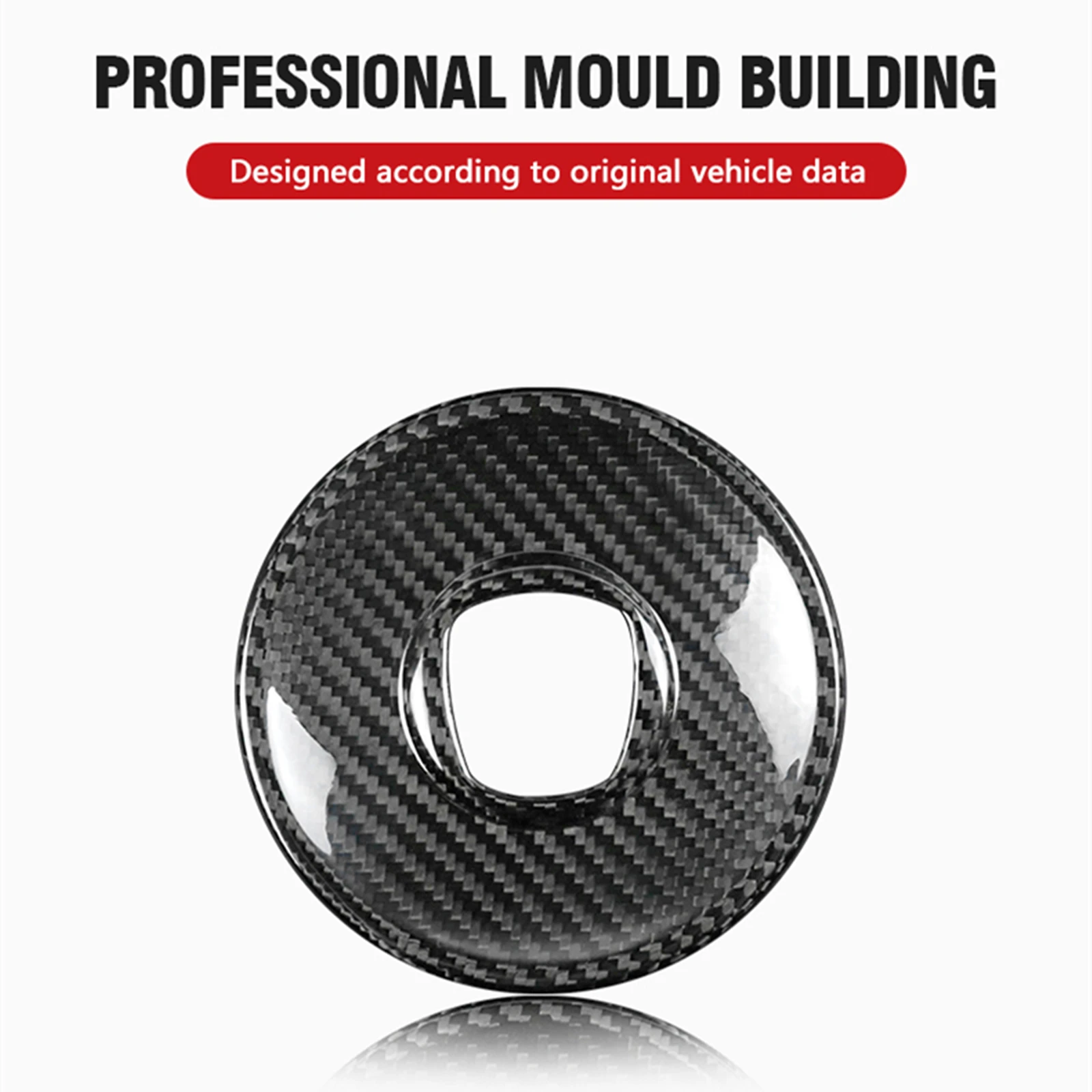 

Для Fiat 500 Abarth 595 695 2008-2023 сухое углеродное волокно внутреннее рулевое колесо центральное кольцо панель Крышка отделка Декоративная наклейка