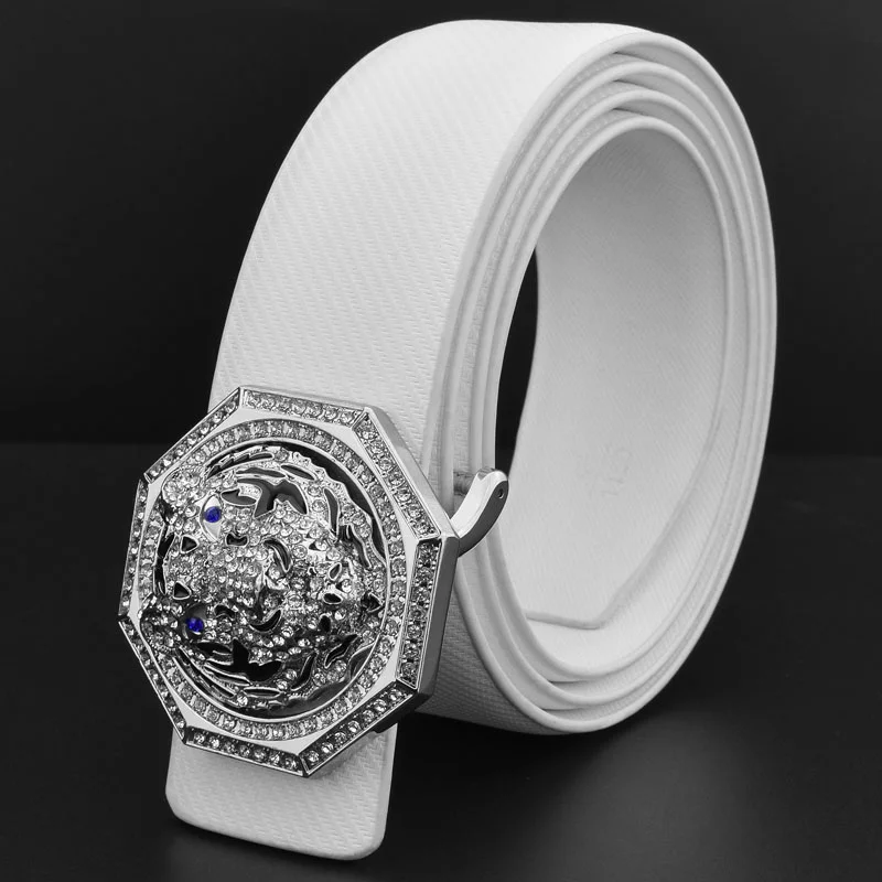 

Tiger Golden buckle High Quality luxury brand ceinture homme Casual belt men 2024 new genuine leather Waist Strap wide Waistband