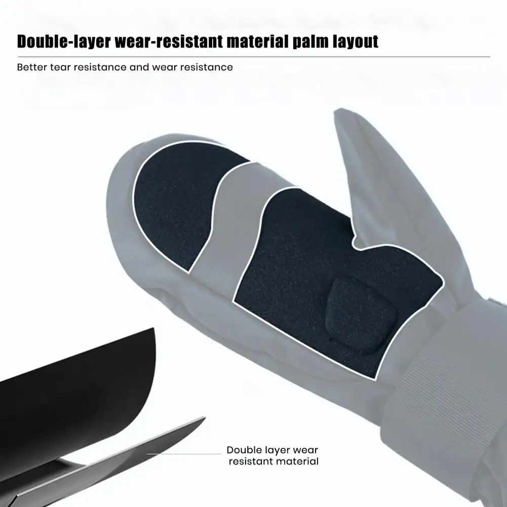 Зимние перчатки Wpf-tex зимние лыжные со встроенной защитой для катания на