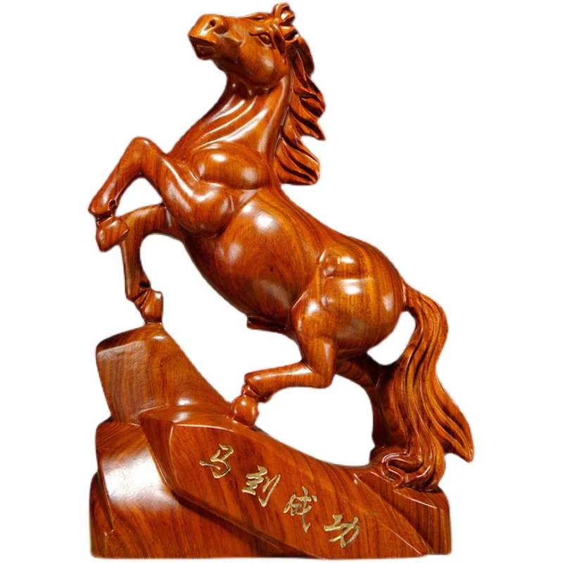 

Rosewood Wood Carving Horse Ornament Wooden Horse Carving Crafts Rosewood Horse Ornament Trojan Horse Creative Home Opening Gift
