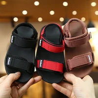 summer new canvas sandals summer beach sandals boys and girls durable fashion solid color soft bottom non slip childrens shoes