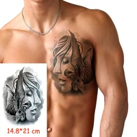 waterproof temporary tattoo sticker angel wings girl tatoo water transfer fake tattoos flash tatto woman man kid 14 821 cm