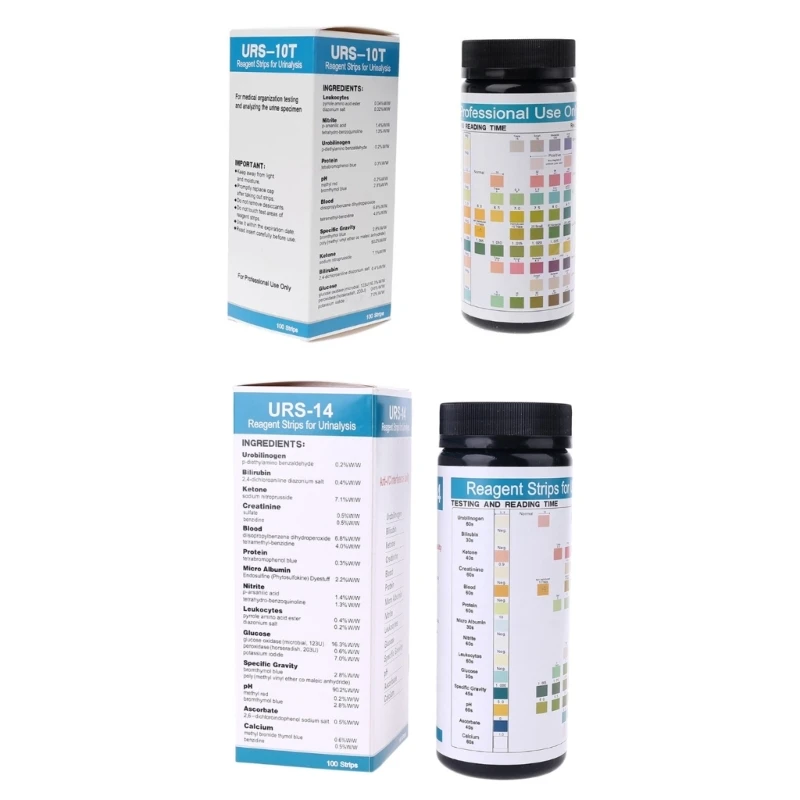 

Urine Test Strips 10 Parameters Reagent Strips for Urinalysis Body for Health Levels Tests for Leukocytes Drop ship