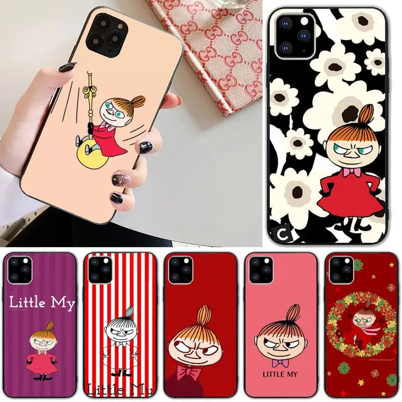 

Comic M-Moomin Little My Phone Case For Iphone 7 8 Plus X Xr Xs 11 12 13 Se2020 Mini Mobile Iphones 14 Pro Max Case