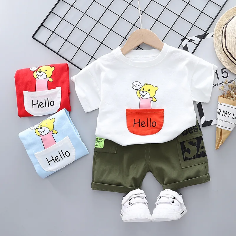 

2 шт., футболка и шорты для мальчиков и девочек