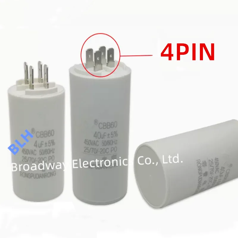 CBB60 4UF 6UF 8UF 10UF 12UF 14UF 16UF 20UF 25UF 30UF 35UF 40UF 45UF 50 60 70 80 100UF 450V Емкость насоса шайбы вставка