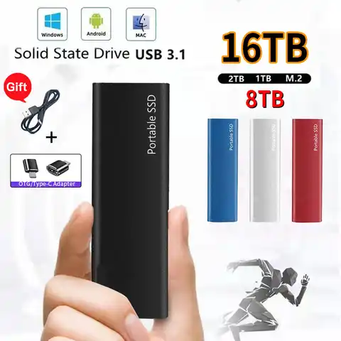 Оригинальный Портативный высокоскоростной SSD 500 Гб внешний твердотельный накопитель 1 ТБ M.2 SSD Type-C USB 3,1 мобильный жесткий диск для ноутбуков/...
