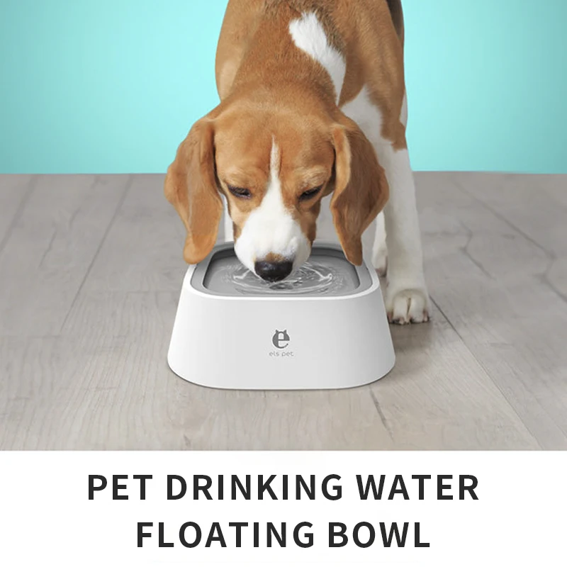 Pet water bowl splash proof, non wetting mouth, floating bowl, vehicle mounted floating water dispenser, anti overturning cat