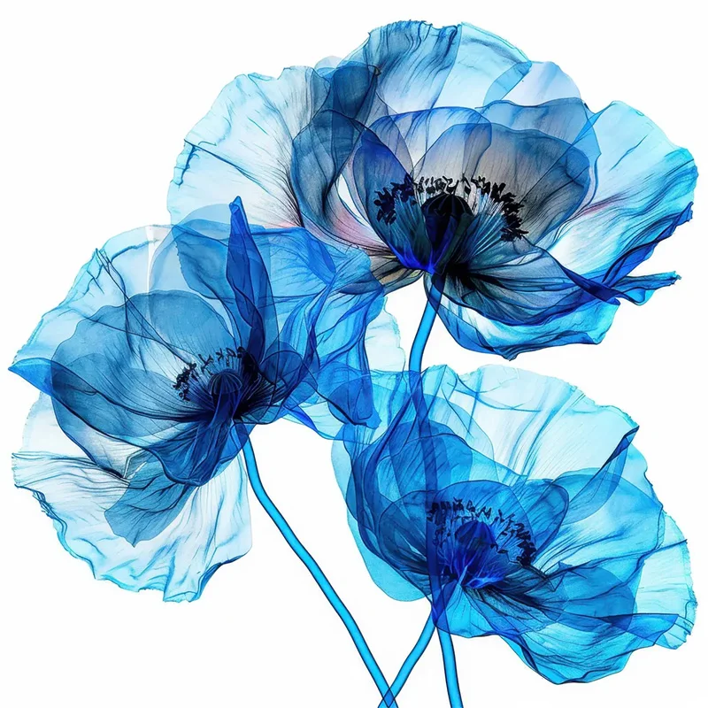 

Синие цветы самоклеящиеся наклейки для ванной