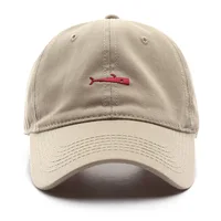 Simple, Fashionable and Adjustable Small Fish Embroidered Cap Fashion Casual Fashion Sports Men's and Women's Sunscreen Sun Hat 2