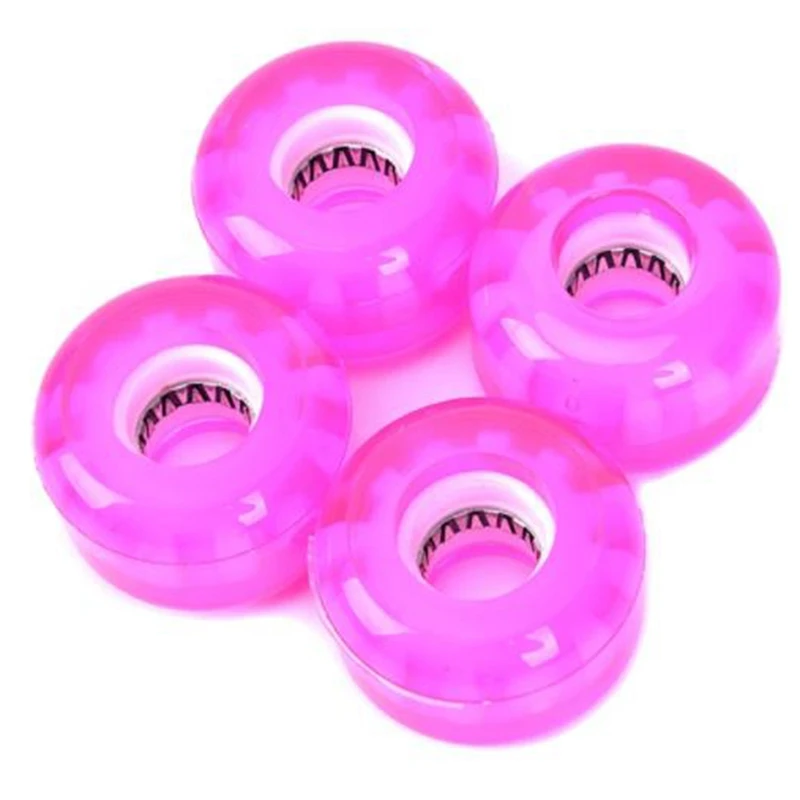 

4 Pcs Flash Skateboard Wheels Double Rocker Wheels Roller Parts 54X36mm