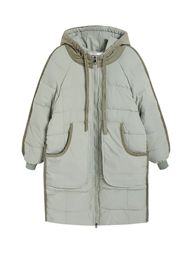 

Winter Jacket Coat For Women Loose Hooded Parkas Jacket Fashion Thick Long Coat Women Elegant Cotton Padded Clothes