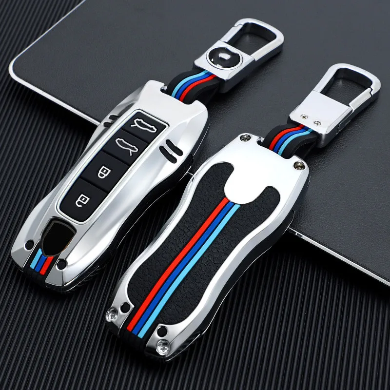 

Car key case for porsche cayenne 958 911 lepin 996 macan panamera 997 944 924 987 987 gt3 cayman 987 auto holder shell cover