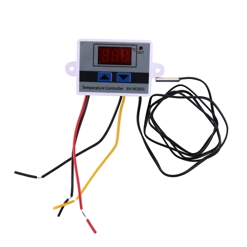 

10A AC110-220V Digital LED Temperature Controller XH-W3001 For Incubator Cooling Heating Switch Thermostat NTC Sensor