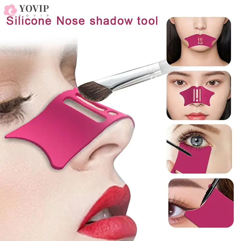 

1 Pc Silicone Nose Make Up Aid Nose Shadows Makeup Tool Professional Eyeliner Make-up Stencils Cosmetic Auxiliary Repair Tools