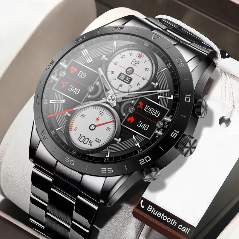 

Bluetooth Calling IP68 Waterproof Female Smartwatch Blood Pressure Heart Rate Monitor NFC GPS Smartwatch Male for Xiaomi Huawei