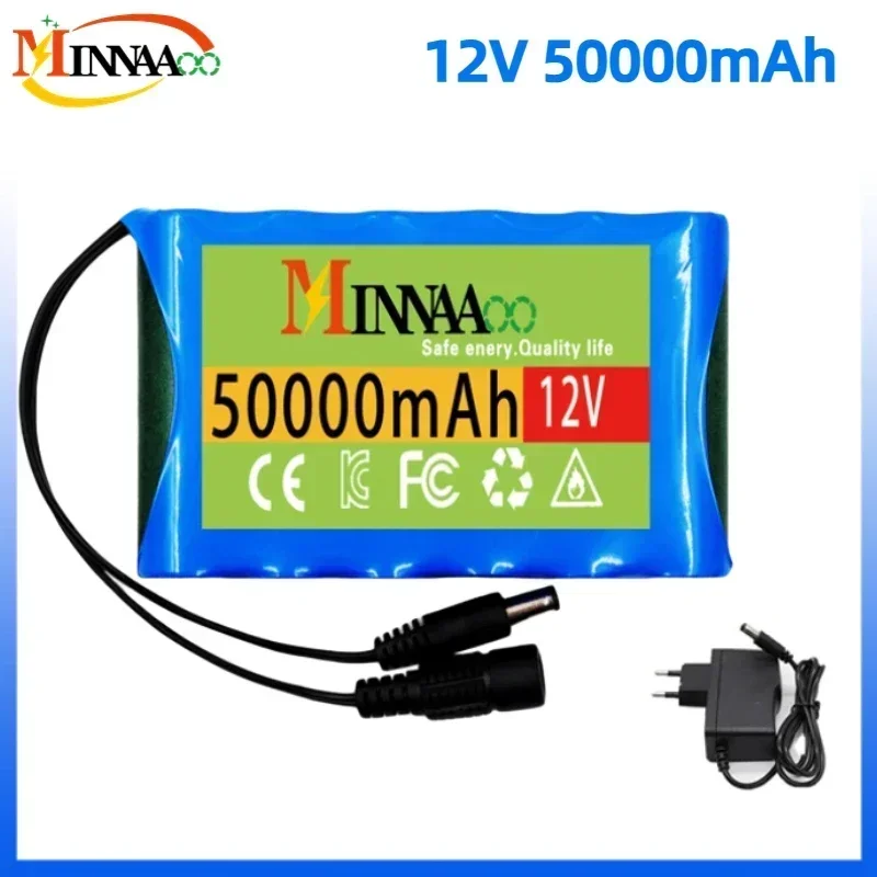

3S2P12V 50000mah Original Lithium Ion Battery DC 12.6V 50Ah Rechargeable CCTV, Camera Monitor Replacement Battery