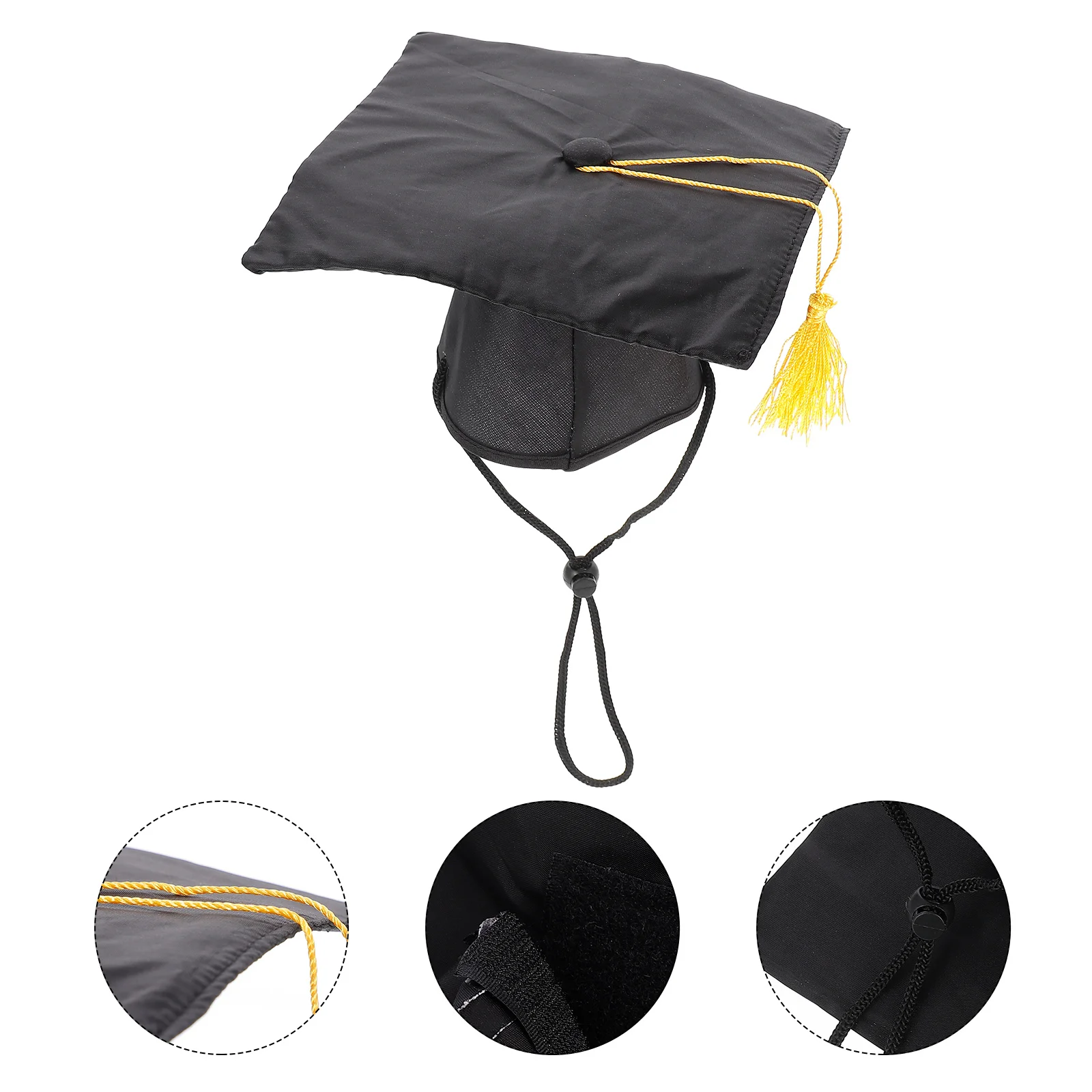 

Collars Large Breed Dogs Graduation Cap Puppy Hat Cat Pet Supplies Headgear Black Bow Tie Shawl