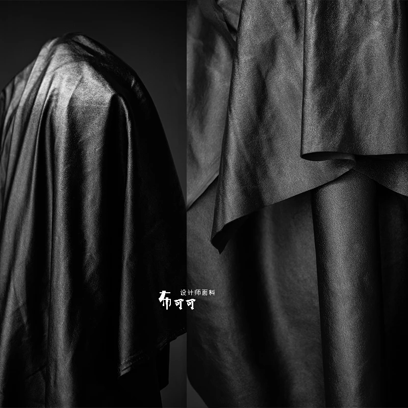 

Черная кожаная ткань, мягкая, прочная, эластичная, изящная дизайнерская сумка из искусственной кожи, оптовая продажа, искусственное шитье своими руками