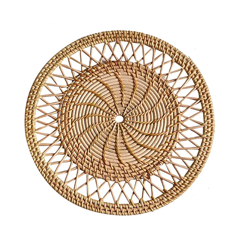 

Woven Wall Basket Decor Hanging Rattan Wicker Wall Decoration 100% Handmade Boho Wall Baskets for Living Room/Bedroom