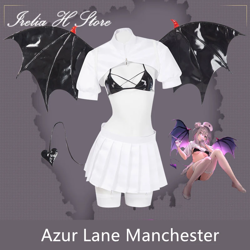 

Irelia H Store Azur Lane Manchester Cosplay Costume ManchesterSexy Little Devil Nurse Uniform female Halloween Costumes