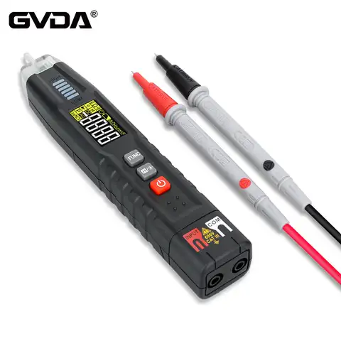 Цифровой мультиметр GVDA в виде ручки, тестер напряжения постоянного и переменного тока, умный мультиметр, вольтметр, Бесконтактный индикато...