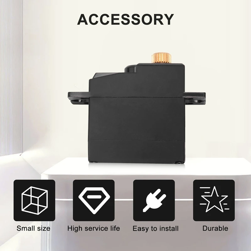 Трехпроводной сервопривод с металлической шестерней для Wltoys 144001 A959-B A979-B RC Off Road Car