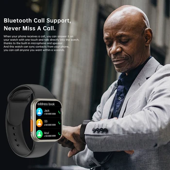 Like Apple watch ultra Series 8 Sports Smartwatch Smart Watch Ultra NFC Bluetooth Call Sports watches Wireless Charging 3