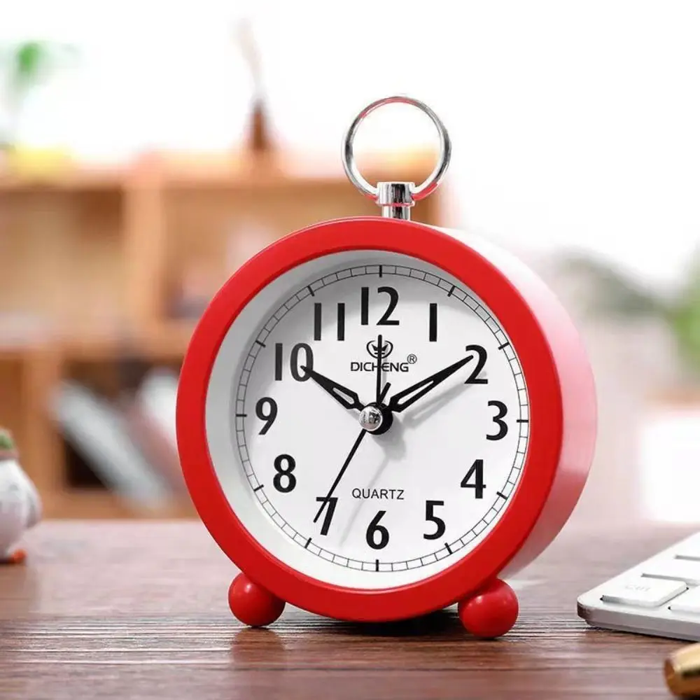 Тихий будильник современный квадратный кварцевый механизм прикроватный