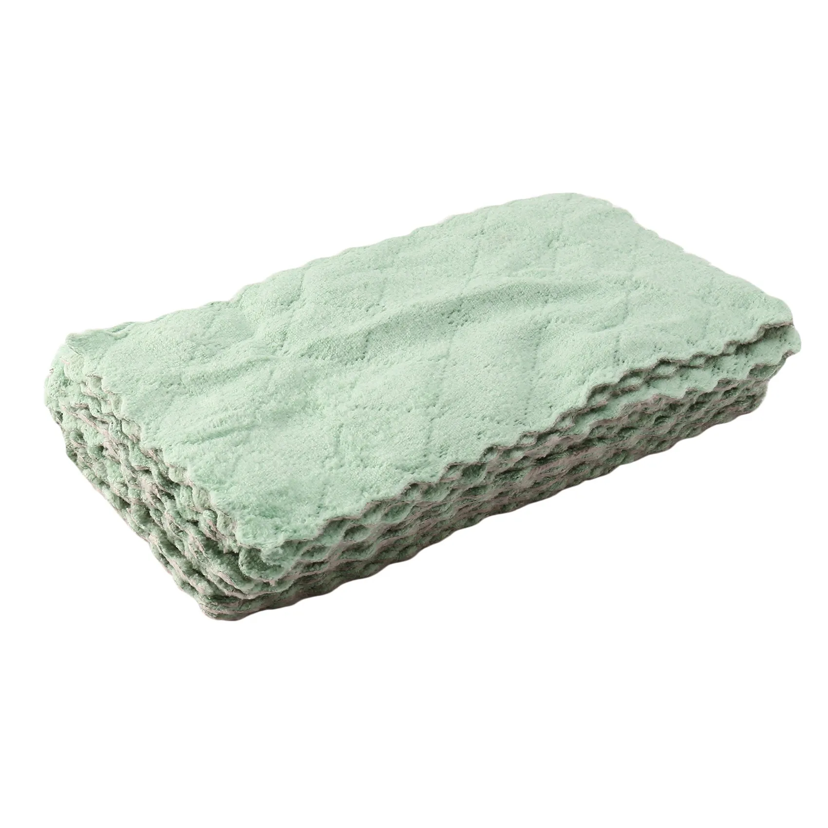 

20 Pack Kitchen Dish Cloth, Absorbent Microfiber Cleaning Cloth for Cleaning Dishes, Kitchen, Bathroom(Gray & Green)
