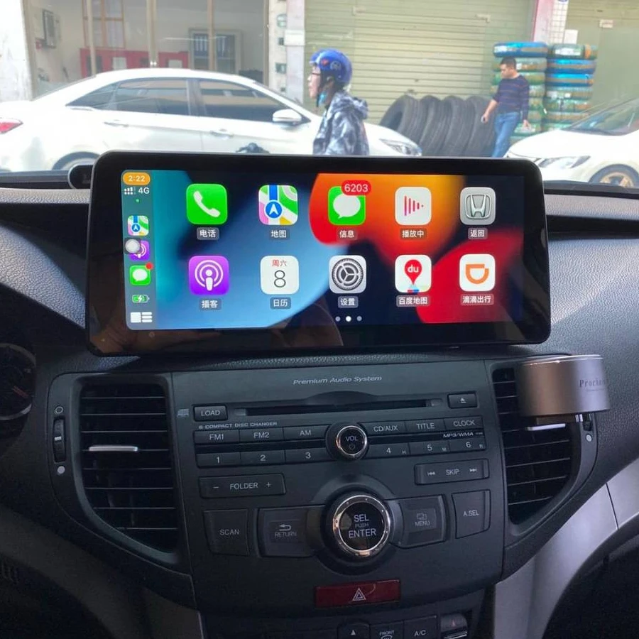 Qled экран 12 3 дюймов Android13 для Honda Accord Type S 2011 2009 автомобильное радио мультимедийный