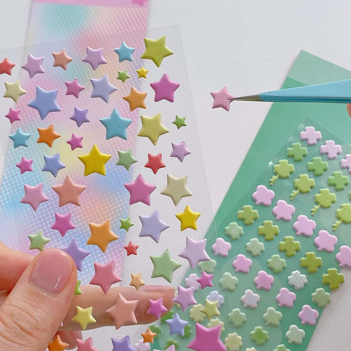 Фото WAKAWAKA пенопластовая наклейка Lucky Element Star Deco четырехлистный клевер наклейка наклейки для скрапбукинга DIY художественный журнал планировщик №4