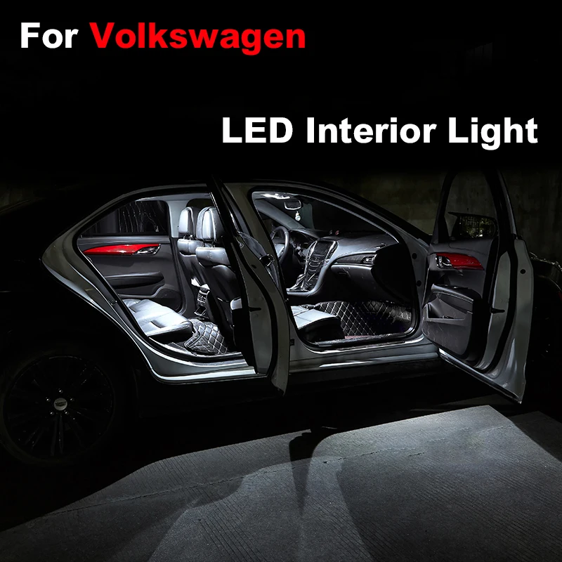 

For Volkswagen VW Touareg 7L 7P Touran Caravelle Multivan T4 T5 T6 Caddy 3 4 Sharan 7M 7N Canbus LED Interior Light Accessories