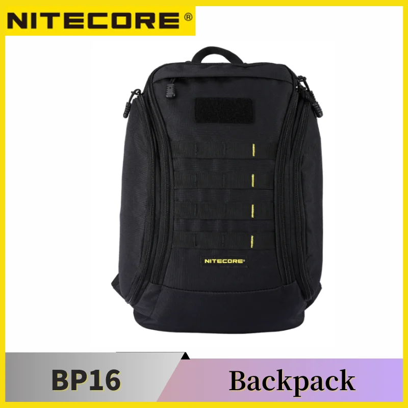 Genuine NITECORE BP16 16L Simple Fashionable Element Outdoor Commuter Backpack HighStrength Waterproof 500D Polyester Fabric Bag